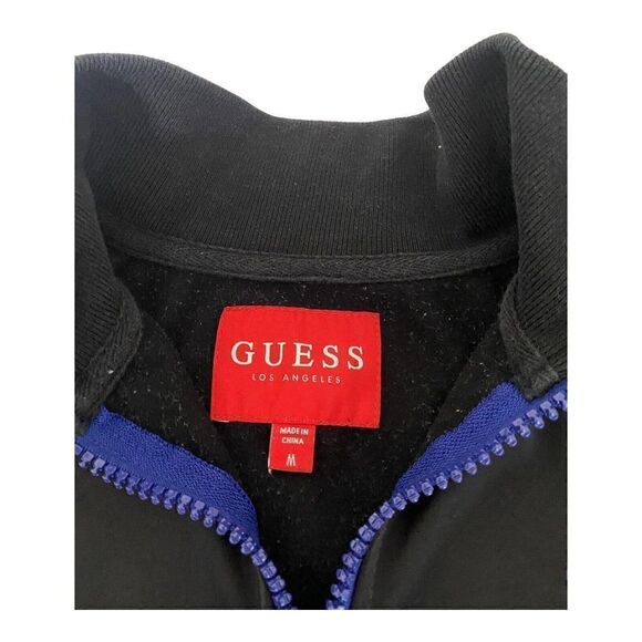 Guess Jeans Los Angeles Payce Track Jacket Blue Black Men's M - Picture 5 of 9